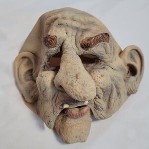 Vintage Adult Halloween Latex Old Man Mask 1998 The Paper Magic Group